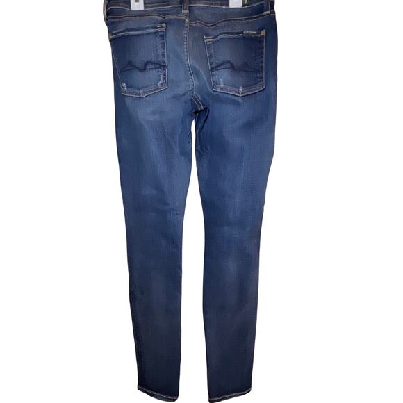 Seven for All Mankind Skinny Stretch Blue Jean size 29 - Picture 2 of 10